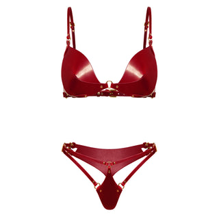 Leder Dessous-Set ASTREA