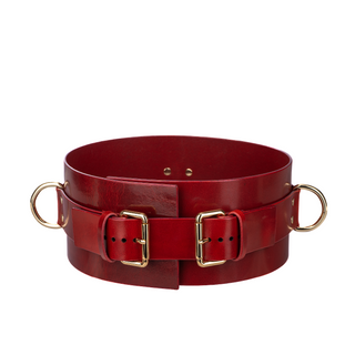 Leather belt MAGNUS Red